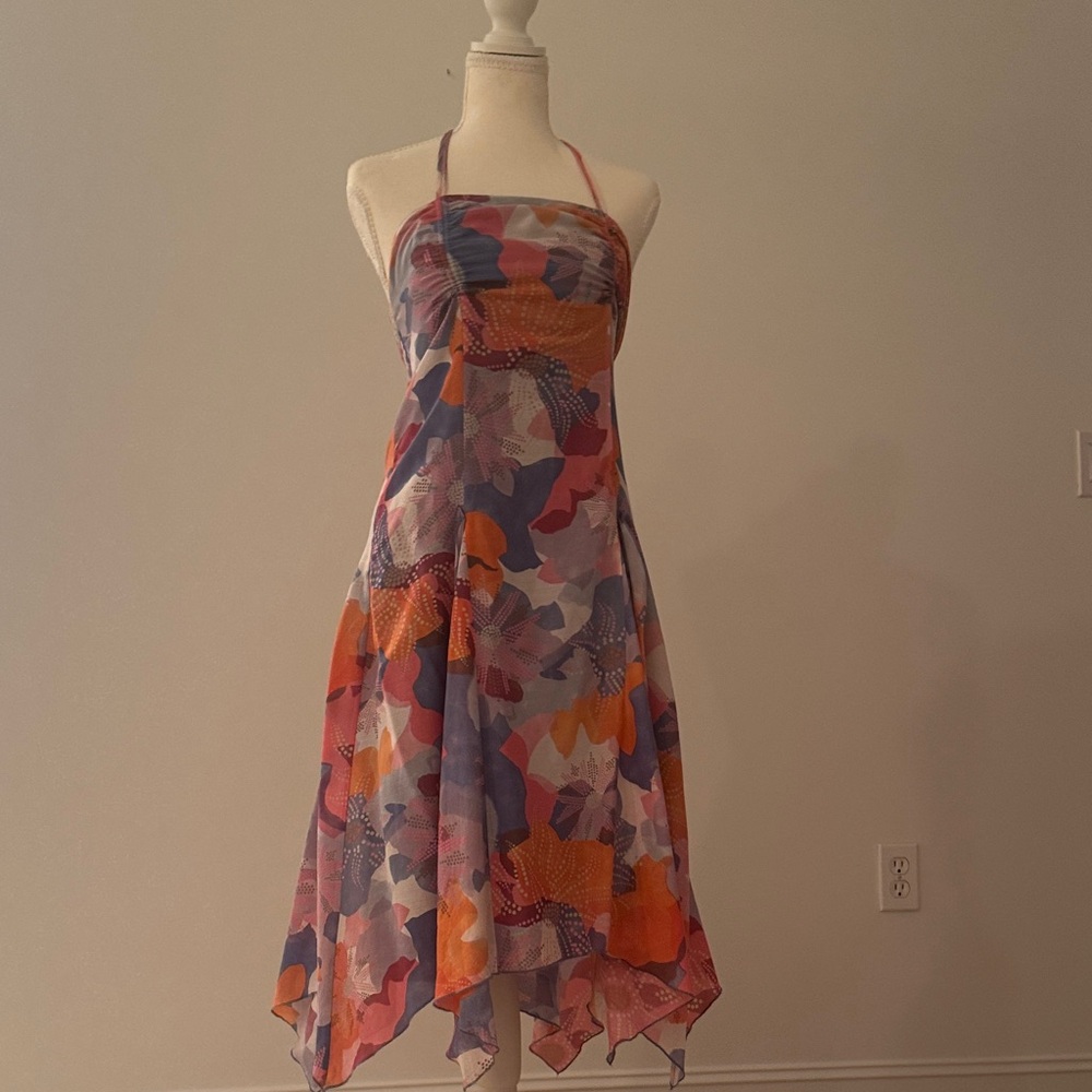 Armani Exchange Multicolor Asymmetrical Dress